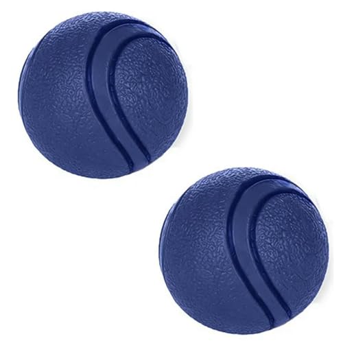 ELMAIN Hundespielzeug, Gummiball, bissfest, Ballspielzeug für Hunde, Welpen, Teddy, Pitbull, solider Ball, Haustierbedarf, 2 Stück, Blau, Größe L ELMAIN Hundespielzeug, Gummiball, bissfest, Ballspielzeug für Hunde, Welpen, Teddy, Pitbull, solider Ball, Haustierbedarf, 2 Stück, Blau, Größe L von ELMAIN