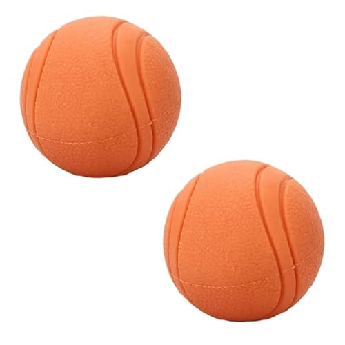 ELMAIN Hundespielzeug, Gummiball, bissfest, Ballspielzeug für Hunde, Welpen, Teddy, Pitbull, solider Ball, Haustierbedarf, 2 Stück, Orange, L ELMAIN Hundespielzeug, Gummiball, bissfest, Ballspielzeug für Hunde, Welpen, Teddy, Pitbull, solider Ball, Haustierbedarf, 2 Stück, Orange, L von ELMAIN