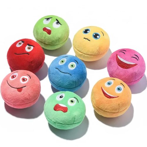 ELMAIN Hundespielzeug, Hundespielzeug, Quietschball, Kauspielzeug, Welpenspielzeug, interaktives Katzenspielzeug, 8 Stück, 8 Stück ELMAIN Hundespielzeug, Hundespielzeug, Quietschball, Kauspielzeug, Welpenspielzeug, interaktives Katzenspielzeug, 8 Stück, 8 Stück von ELMAIN