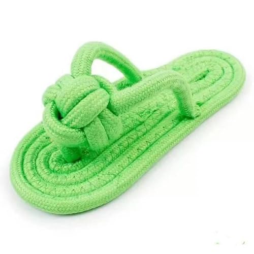 ELMAIN Hundespielzeug, Kauspielzeug für Hunde, Baumwolle, Slipper, Seil, Spielzeug, Haustier, Hundezahntraining, Molarenspielzeug, interaktives Hundespielzeug, 2 Stück, Grün ELMAIN Hundespielzeug, Kauspielzeug für Hunde, Baumwolle, Slipper, Seil, Spielzeug, Haustier, Hundezahntraining, Molarenspielzeug, interaktives Hundespielzeug, 2 Stück, Grün von ELMAIN