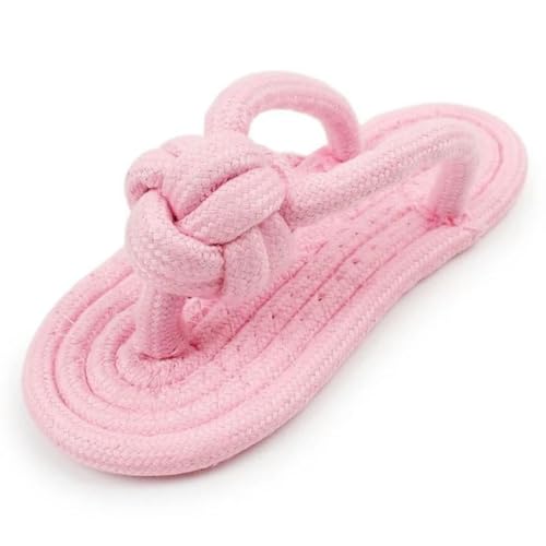 ELMAIN Hundespielzeug, Kauspielzeug für Hunde, Baumwolle, Slipper, Seil, Spielzeug, Haustier, Hundezahntraining, Molarenspielzeug, interaktives Hundespielzeug, 2 Stück, Rosa ELMAIN Hundespielzeug, Kauspielzeug für Hunde, Baumwolle, Slipper, Seil, Spielzeug, Haustier, Hundezahntraining, Molarenspielzeug, interaktives Hundespielzeug, 2 Stück, Rosa von ELMAIN