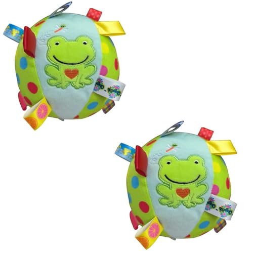 ELMAIN Hundespielzeug, Plüsch, interaktives Haustier-Ball, Spielzeug, Kauball, Reinigung, Zahnreinigung, Kauspielzeug, 2 Stück, Frosch ELMAIN Hundespielzeug, Plüsch, interaktives Haustier-Ball, Spielzeug, Kauball, Reinigung, Zahnreinigung, Kauspielzeug, 2 Stück, Frosch von ELMAIN