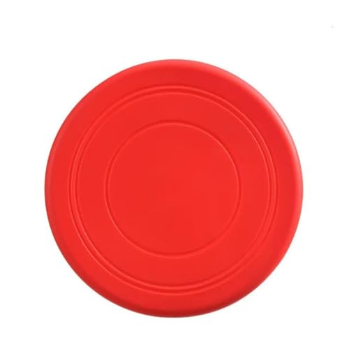 ELMAIN Hundespielzeug, Silikon, fliegende Untertasse, Hundespielzeug, Flugscheiben, widerstandsfähig, Kauen, Welpen, interaktives Trainingszubehör, 2 Stück, Rot ELMAIN Hundespielzeug, Silikon, fliegende Untertasse, Hundespielzeug, Flugscheiben, widerstandsfähig, Kauen, Welpen, interaktives Trainingszubehör, 2 Stück, Rot von ELMAIN