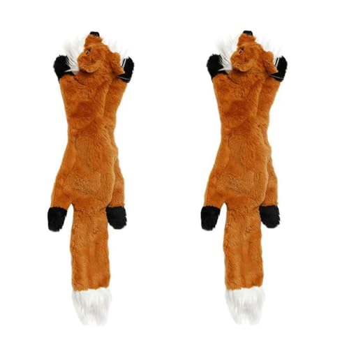 ELMAIN Hundespielzeug, niedliches Plüschspielzeug, quietschendes Haustier-Plüschspielzeug, Kauspielzeug, quietschendes Pfeifen, 2 Stück 02 ELMAIN Hundespielzeug, niedliches Plüschspielzeug, quietschendes Haustier-Plüschspielzeug, Kauspielzeug, quietschendes Pfeifen, 2 Stück 02 von ELMAIN