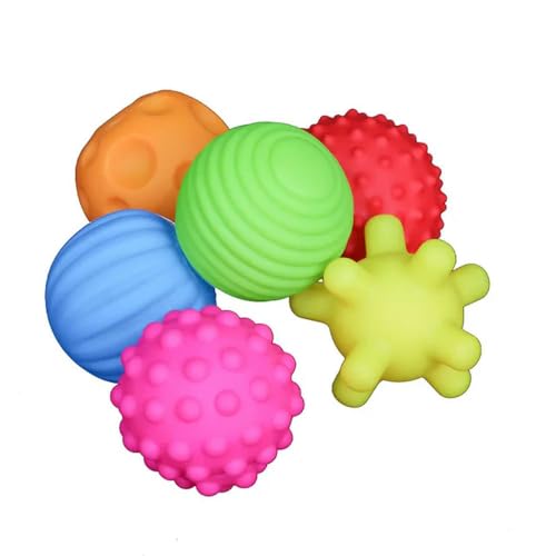 ELMAIN Hundespielzeug, sensorische Bälle für Hunde, strukturiert, weich, Massageball, bissfest, 6 Stück, zufällig ELMAIN Hundespielzeug, sensorische Bälle für Hunde, strukturiert, weich, Massageball, bissfest, 6 Stück, zufällig von ELMAIN