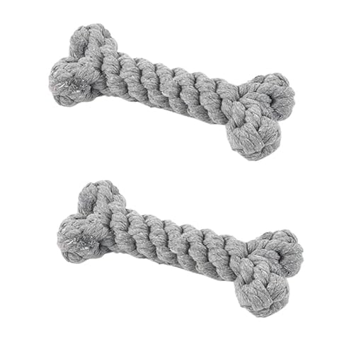 ELMAIN Hundespielzeug für kleine und große Hunde, Knochenform, Baumwolle, zum Zahnen, Kauen, beißfest, Spielzeug, Haustierbedarf, 2 Stück, 05 ELMAIN Hundespielzeug für kleine und große Hunde, Knochenform, Baumwolle, zum Zahnen, Kauen, beißfest, Spielzeug, Haustierbedarf, 2 Stück, 05 von ELMAIN
