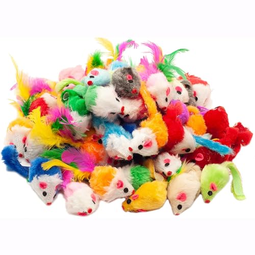 ELMAIN Katzenspielzeug, Katzenspielzeug, Rassel, Maus, Katzenspielzeug, sortiert, interaktives Katzenspielzeug, Kätzchen, Fangen, Spielmaus, Spielzeug, 20 Stück ELMAIN Katzenspielzeug, Katzenspielzeug, Rassel, Maus, Katzenspielzeug, sortiert, interaktives Katzenspielzeug, Kätzchen, Fangen, Spielmaus, Spielzeug, 20 Stück von ELMAIN