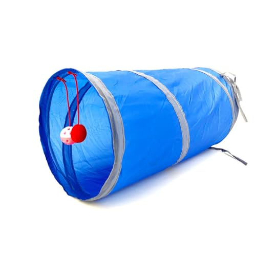 ELMAIN Katzenspielzeug, Katzentunnel, Haustier-Löcher, Spielröhrchen, zusammenklappbar, für Kätzchen, Welpen, Frettchen, Kaninchen, 2 Stück ELMAIN Katzenspielzeug, Katzentunnel, Haustier-Löcher, Spielröhrchen, zusammenklappbar, für Kätzchen, Welpen, Frettchen, Kaninchen, 2 Stück von ELMAIN