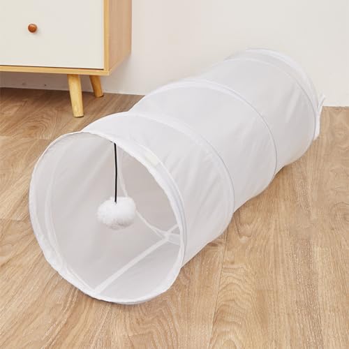 ELMAIN Katzenspielzeug, Katzentunnel, Haustier-Löcher, Spielröhrchen, zusammenklappbar, für Kätzchen, Welpen, Frettchen, Kaninchen, Spieltunnel, 2 Stück, 10 Stück ELMAIN Katzenspielzeug, Katzentunnel, Haustier-Löcher, Spielröhrchen, zusammenklappbar, für Kätzchen, Welpen, Frettchen, Kaninchen, Spieltunnel, 2 Stück, 10 Stück von ELMAIN