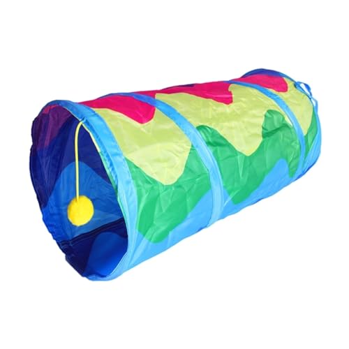 ELMAIN Katzenspielzeug Faltbarer Katzentunnel Spielzeug Regenbogen Spieltunnel Haus Hunde Playtube Anti Kratzen Tube Spielzeug 1Pcs 01 ELMAIN Katzenspielzeug Faltbarer Katzentunnel Spielzeug Regenbogen Spieltunnel Haus Hunde Playtube Anti Kratzen Tube Spielzeug 1Pcs 01 von ELMAIN