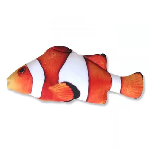 ELMAIN Katzenspielzeug Fisch Plüsch Gefüllte Kissen 20Cm Simulation Fisch Katze Spielzeug Fisch Interaktives Haustier Kauspielzeug 10Pcs 11 von ELMAIN