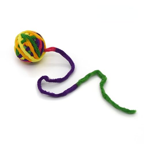 ELMAIN Katzenspielzeug Kauen Und Necken Katzen Spielzeug Bälle Farbige Wollbälle Katze Liefert Zappeln Spielzeug Für Katzen 2Pcs B ELMAIN Katzenspielzeug Kauen Und Necken Katzen Spielzeug Bälle Farbige Wollbälle Katze Liefert Zappeln Spielzeug Für Katzen 2Pcs B von ELMAIN