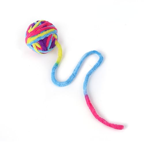 ELMAIN Katzenspielzeug Kauen Und Necken Katzen Spielzeug Bälle Farbige Wollbälle Katze Liefert Zappeln Spielzeug Für Katzen 2Pcs J ELMAIN Katzenspielzeug Kauen Und Necken Katzen Spielzeug Bälle Farbige Wollbälle Katze Liefert Zappeln Spielzeug Für Katzen 2Pcs J von ELMAIN