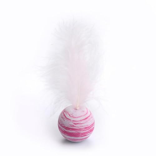 ELMAIN Katzenspielzeug Star Ball Plus Feder Schaumstoffball Wurfspielzeug Interaktives Plüschspielzeug 6 Stück Rosa ELMAIN Katzenspielzeug Star Ball Plus Feder Schaumstoffball Wurfspielzeug Interaktives Plüschspielzeug 6 Stück Rosa von ELMAIN