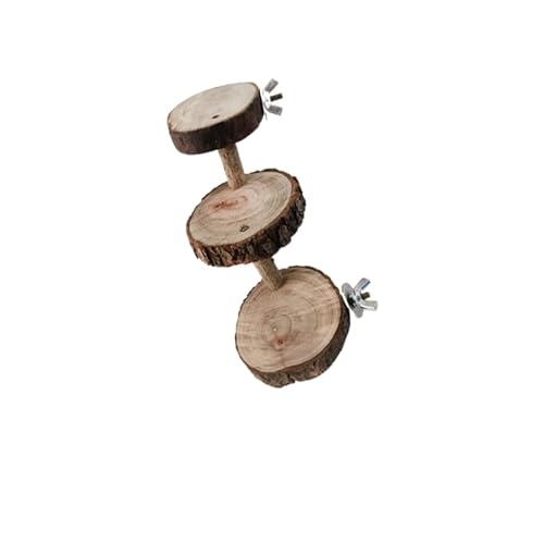 Hamster Spielzeug Hamster Holzleiter für kleine Tiere Klettern Leiter Spielzeug Haustier Vogel Papagei Stand Sitzstangen Treppe 1 Stück 3 Stufen Hamster Spielzeug Hamster Holzleiter für kleine Tiere Klettern Leiter Spielzeug Haustier Vogel Papagei Stand Sitzstangen Treppe 1 Stück 3 Stufen von ELMAIN