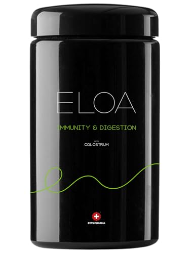 ELOA Immunity & Digestion, Nahrungsergänzungsmittel für Hunde, mit Colostrum, zur Unterstützung des Verdauungssystems und der Abwehrkräfte von ELOA