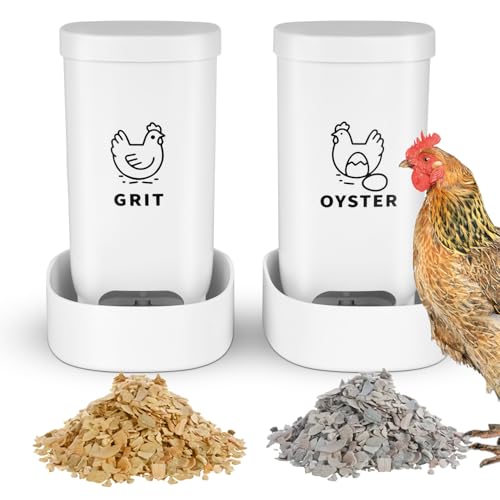 Futterspender für Hühner-Austernschalen und Streufutter, 2 Stück Futterspender für Hühner-Austernschalen und Streufutter, 2 Stück von ELOEGO
