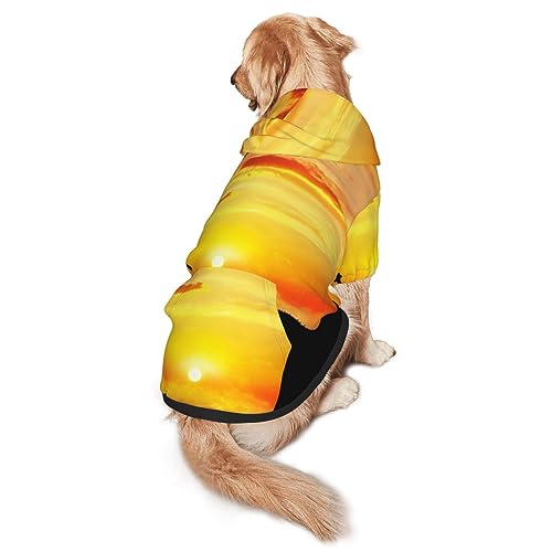 Hund Pullover Yoga Meditation Druck Hund Kleidung Hund Hoodie Haustier Kostüm Tragen Hoodies Winter Medium Und Große Sweatshirt von ELRoal