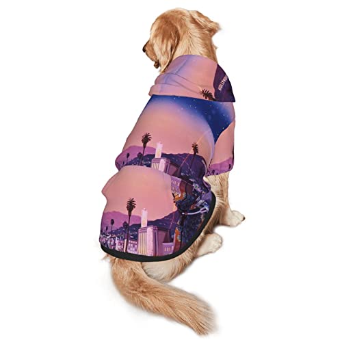 Hundepullover The Old Hollywood Druck Kapuze Mit Taschen Geeignet für mittlere bis große Skala Elastische Bündchen von ELRoal