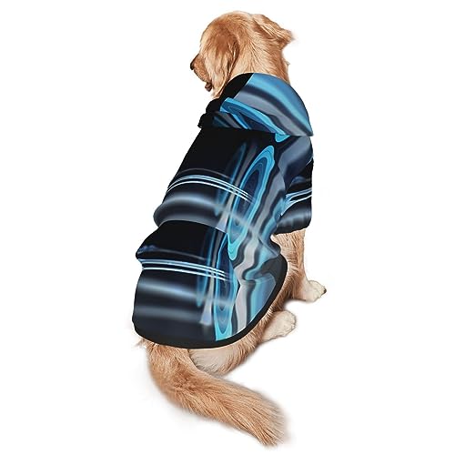 Hundepullover mit Pfeil-Aufdruck, Kapuze mit Taschen, geeignet für mittelgroße bis große Größen, elastische Bündchen von ELRoal