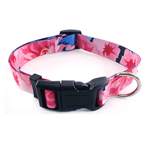 Bohemian Pet Collar Fashion Print Verstellbares Welpenhalsband for mittelgroße und große Hunde (Color : B, Size : S 1.5x40CM) von ELSAIL