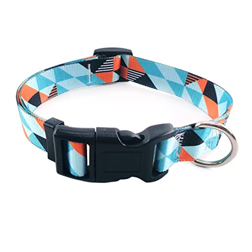 Bohemian Pet Collar Fashion Print Verstellbares Welpenhalsband for mittelgroße und große Hunde (Color : D, Size : L 2.5x65CM) von ELSAIL