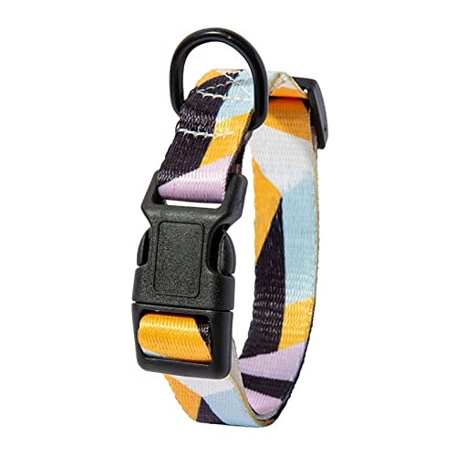 Haustierhalsbänder, Bohemian-Hundehalsband und Leine-Set, verstellbares Gehhalsband for Welpen und Katzen, Haustierzubehör (Color : A Collar, Size : M 26-42cm) von ELSAIL