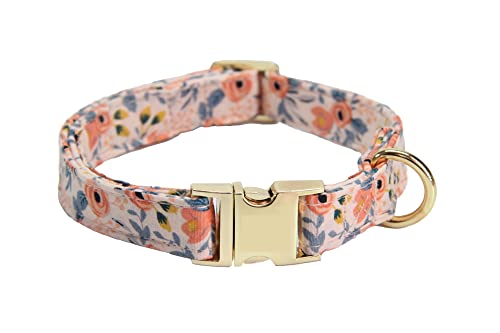 Pet Collar Anti-Loss Custom Number Tag Collar Gravierte ID-Tag-Namensschild-Schnalle-Nachricht (Color : Peach Powder, Size : M) von ELSAIL