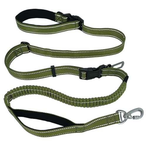 Hundetrainingsleine, schwimmende Hundeleine, Lange Hundeleine, Leine mit Komfortgriff für Outdoor, Wandern, Schwimmen, Strände und Seen Oberländer Halsband Verboten (Color : Dark Green) von ELzEy