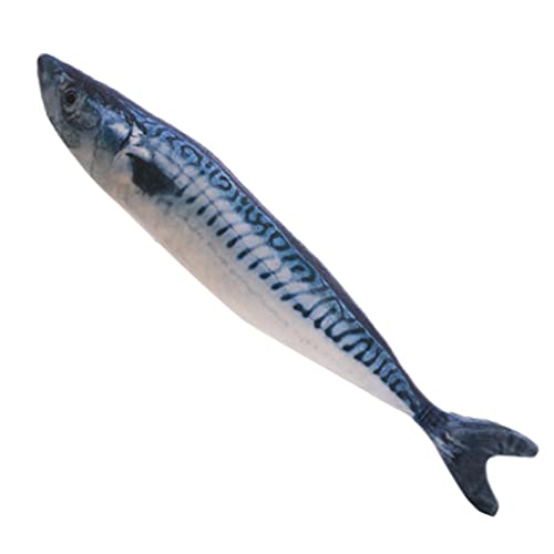 EMAFORO 2 x künstliche Fische, Premium-Fischspielzeug, Fischform, weiches Plüsch, interaktives Spielzeug, Geschenke, Haustier-Katzenspielzeug von EMAFORO