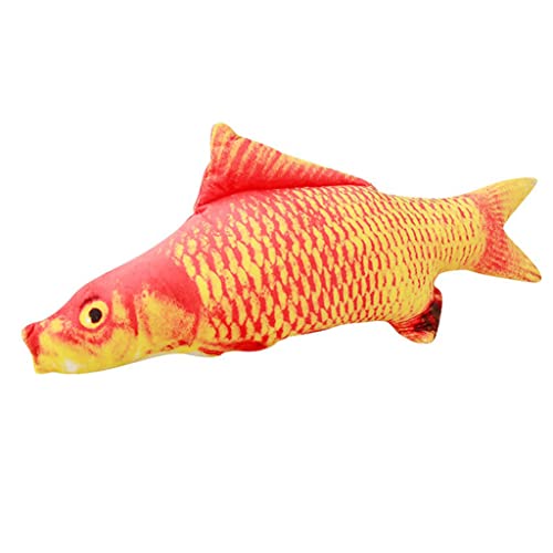 EMAFORO 2 x künstliche Fische, Premium-Fischspielzeug, Fischform, weiches Plüsch, interaktives Spielzeug, Geschenke, Haustier-Katzenspielzeug EMAFORO 2 x künstliche Fische, Premium-Fischspielzeug, Fischform, weiches Plüsch, interaktives Spielzeug, Geschenke, Haustier-Katzenspielzeug von EMAFORO