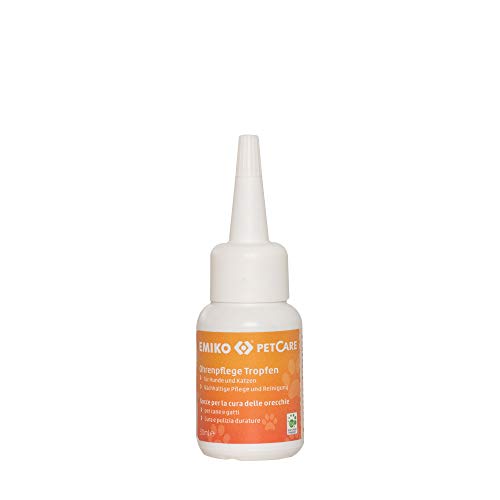 EMIKO PetCare Ohrenpflegetropfen 30ml, natürliche Reinigung für empfindliche Ohren mit EM und pflegendem Calendulaöl von EMIKO PetCare