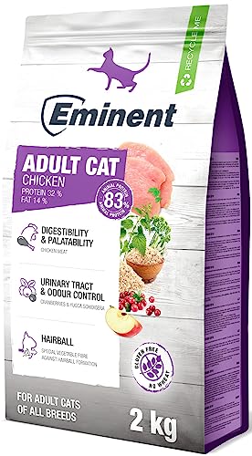 Eminent Adult Cat - Chicken | High Premium Katzenfutter Glutenfreie |Trockenfutter für Erwachsene Katzen 2kg von EMINENT