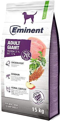 Eminent Adult Giant | High Premium Glutenfreie Hundefutter mit extra großen Kroketten |Trockenfutter für Erwachsene Hunde riesiger Rassen von EMINENT