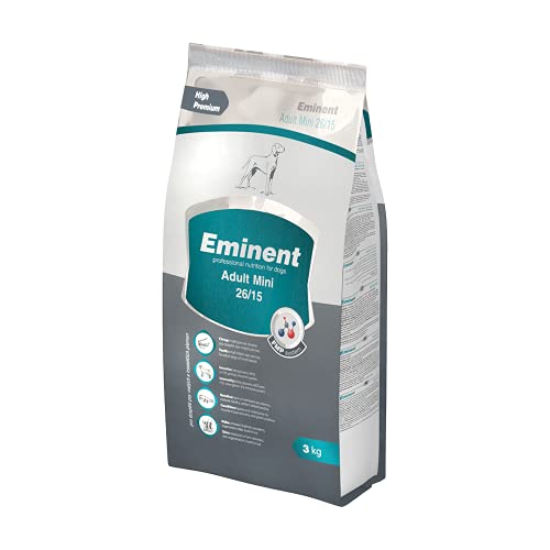 Eminent Adult Mini (1x 3 kg)| High Premium Hundefutter |Trockenfutter für Erwachsene Hunde Kleiner und Zwergrassen von EMINENT