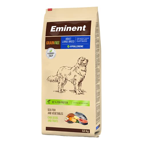 Eminent Grain Free | Hundefutter Trockenfutter für Erwachsene Hunde großer und riesiger Rassen | Getreidefrei | Hypoallergenes | 1x 12 kg von EMINENT