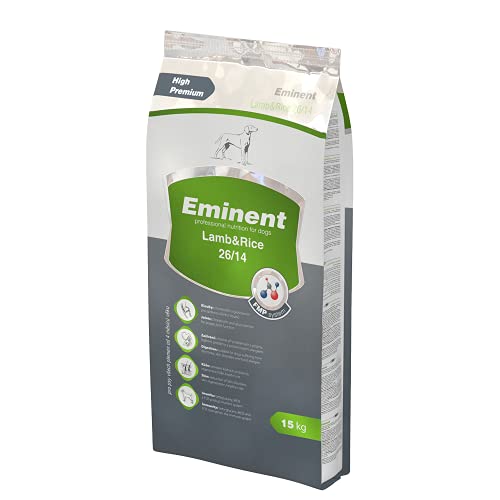 Eminent Lamb & Rice (1x 15 kg) | Glutenfreies Hundefutter | High Premium Trockenfutter für Hunde Aller Rassen ab dem 4. Monat Eminent Lamb & Rice (1x 15 kg) | Glutenfreies Hundefutter | High Premium Trockenfutter für Hunde Aller Rassen ab dem 4. Monat von EMINENT