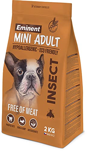 Eminent Mini | Hundefutter mit Insekt | Trockenfutter für Hunde Toy- und Mini- Rassen | Getreidefrei | Hypoallergenes | 1x 2kg von EMINENT