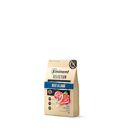 Eminent Selection Adult Large Breed – Premium Trockenfutter für große Hunde | Grain-Free oder glutenfrei | Rind & Lamm/Schwein & Ente | Gelenke, Fell & Verdauung | 2 kg / 12 kg (2 kg, Beef & Lamb) von EMINENT