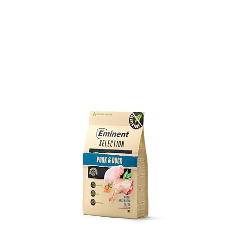 Eminent Selection Adult Large Breed – Premium Trockenfutter für große Hunde | Grain-Free oder glutenfrei | Rind & Lamm/Schwein & Ente | Gelenke, Fell & Verdauung | 2 kg / 12 kg (2 kg, Pork & Duck) von EMINENT