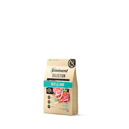 Eminent Selection Puppy Large Breed – Natürliches Trockenfutter für große Welpenrassen | Rind & Lamm | Glutenfrei, reich an Proteinen & Gelenkschutz | Für Starkes Wachstum & Verdauung (2 kg) von EMINENT
