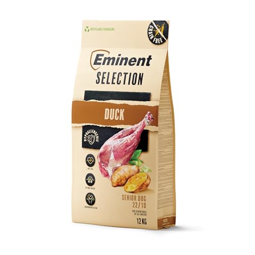 Eminent Selection Senior – Premium Trockenfutter für ältere Hunde | Glutenfrei | Ente | Gelenke, Verdauung & Vitalität | 2 kg / 12 kg (12 kg) von EMINENT