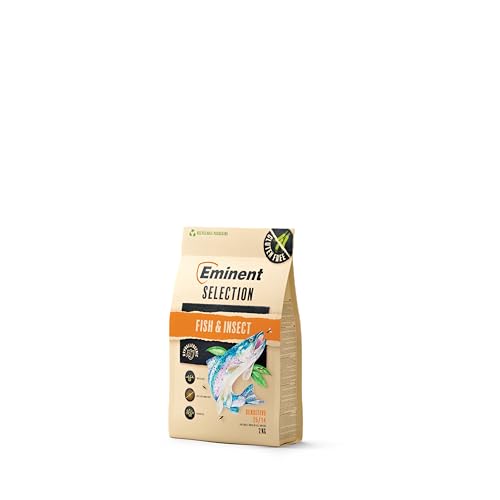 Eminent Selection Sensitive – Hundefutter für Sensible Hunde | Fisch & Insekt (getreidefrei) / Lamm & Reis (glutenfrei) | Hypoallergen & leicht verdaulich (2 kg, Fish & Insect) von EMINENT