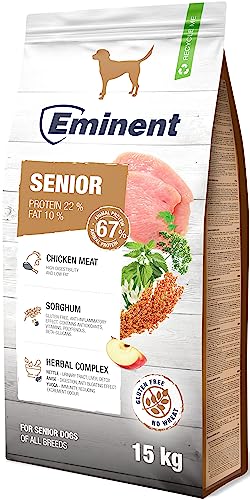 Eminent Senior | High Premium Hundefutter Gluntenfreie |Trockenfutter für Ältere Hunde Aller Rassen 15kg Eminent Senior | High Premium Hundefutter Gluntenfreie |Trockenfutter für Ältere Hunde Aller Rassen 15kg von EMINENT