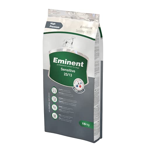 Eminent Sensitive (1x 15 kg)| | Glutenfreies Hundefutter | High Premium Trockenfutter für Hunde mit Hauterkrankungen oder Futtermittelallergien von EMINENT