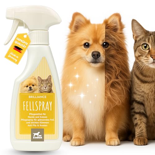 EMMA Entfilzungsspray Hunde I Entfilzungsspray Katze - Hunde Pflege I Fellpflege Hund Katze für Langhaar zum Entfilzen I Pflegespray Haare Hund Katze Welpen I Entfilzer für Hunde I Fellspray 250ml von EMMA