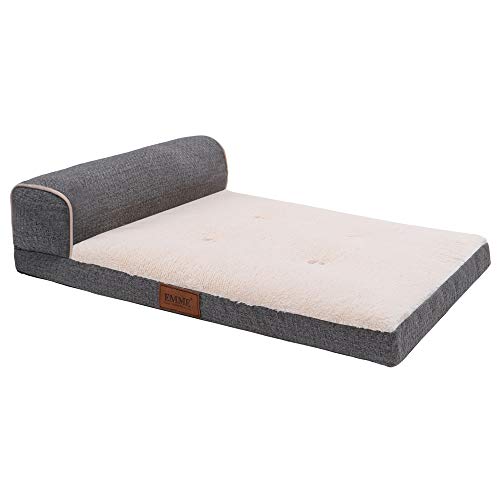 EMME Orthopädisches Hundebett Grosse hundekissen-106.5x65.5x15.5cm, Hundekörbchen Grosse Hunde Flauschiges Hundematte Hundematratze, Nackenrolle, groß Hundebetten Mit Waschbares Bezug, Hundecouch,Grau EMME Orthopädisches Hundebett Grosse hundekissen-106.5x65.5x15.5cm, Hundekörbchen Grosse Hunde Flauschiges Hundematte Hundematratze, Nackenrolle, groß Hundebetten Mit Waschbares Bezug, Hundecouch,Grau von EMME