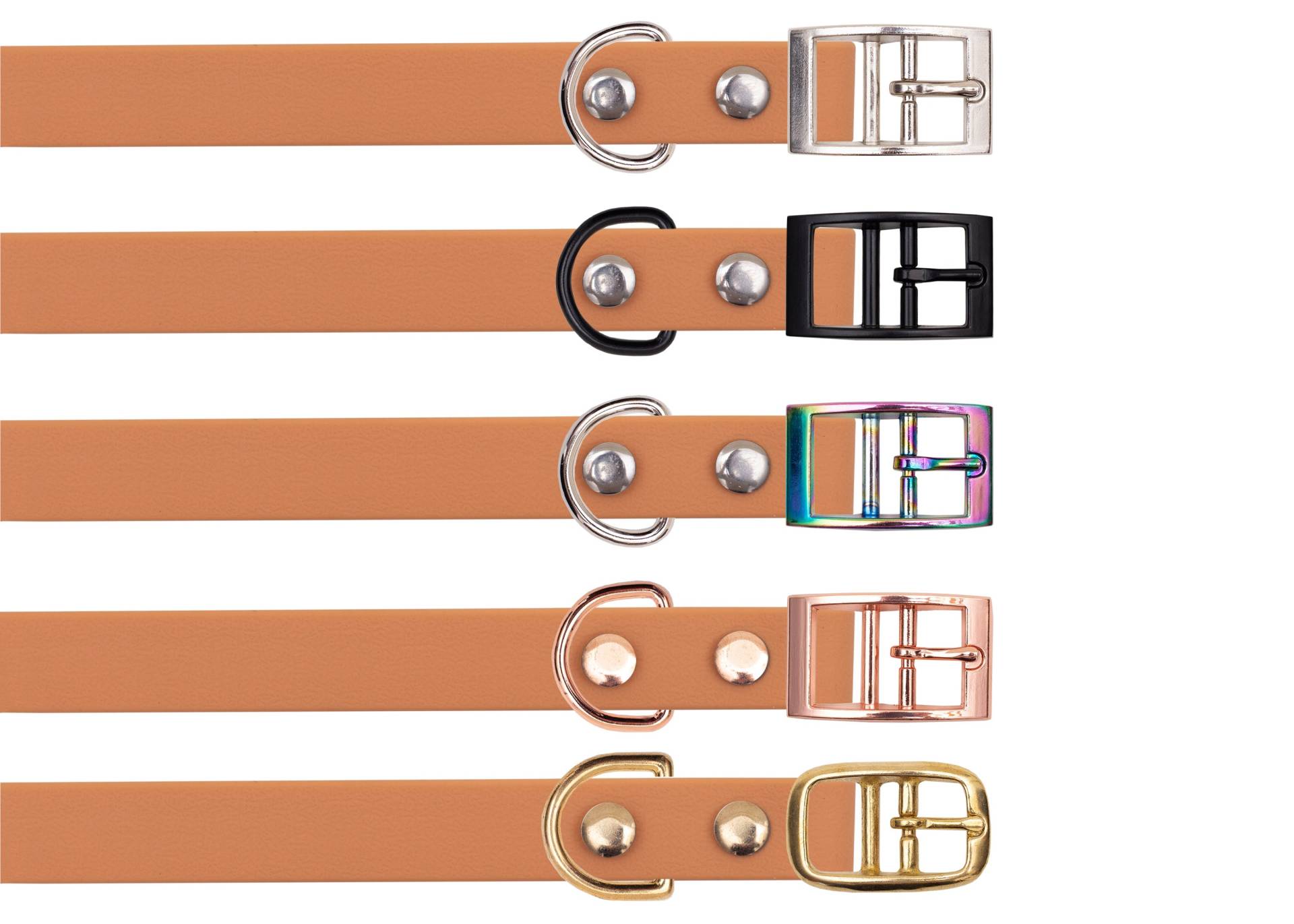 Biothane Halsband Cognac Gold / S (25-33cm) von EMMY&PEPE