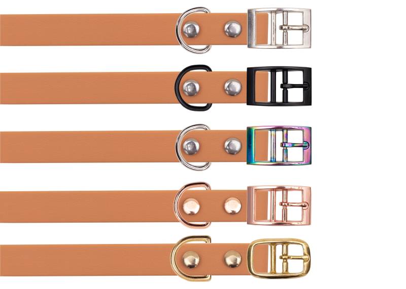 Biothane Halsband Cognac Gold / S (25-33cm) von EMMY&PEPE