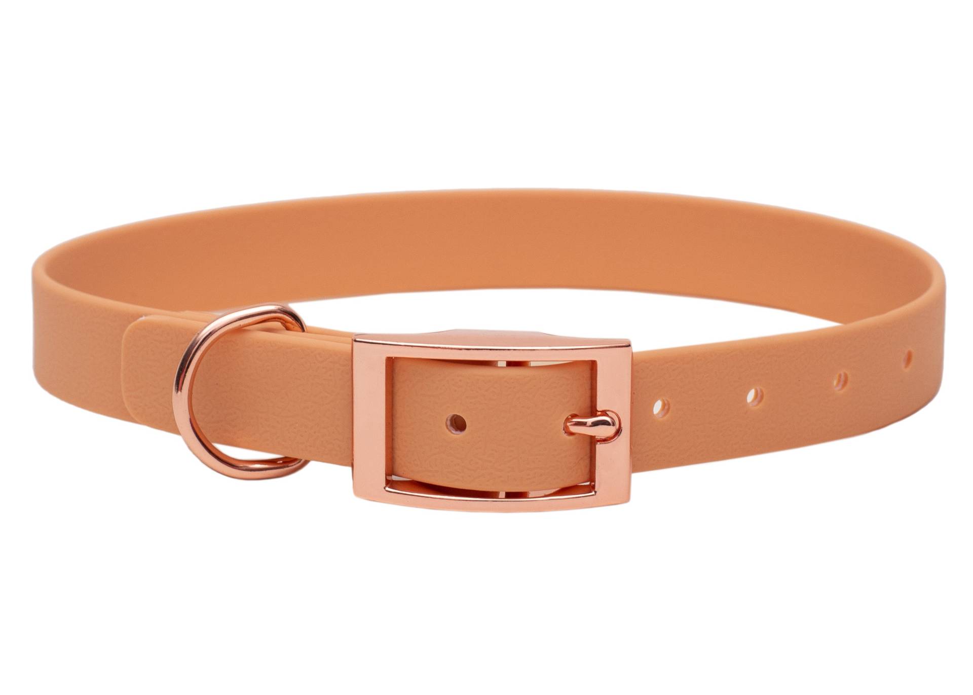 Biothane Halsband Cognac Rosegold / S (25-33cm) von EMMY&PEPE